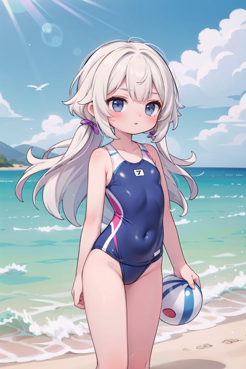 (masterpiece), 1girl, long hair, competition swimsuit