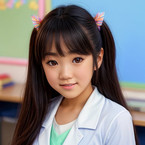 HD quality, HD, HQ, 4K, looking at viewer, profile of cute (AIDA_LoRA_MomoS:1.07) <lora:AIDA_LoRA_MomoS:0.7> in a school uniform posing in the classroom, indoors, little asian girl, pretty face, open mouth, cinematic, dramatic, studio photo, studio photo, kkw-ph1, hdr, f1.7, getty images, (colorful:1.1)