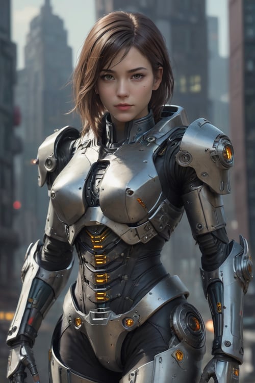 1girl, science fiction, power armor, cyberpunk, breastplate, skyscraper,  
masterpiece, best quality, intricate,  emb-melissatheuriau-v10-joysthokkins