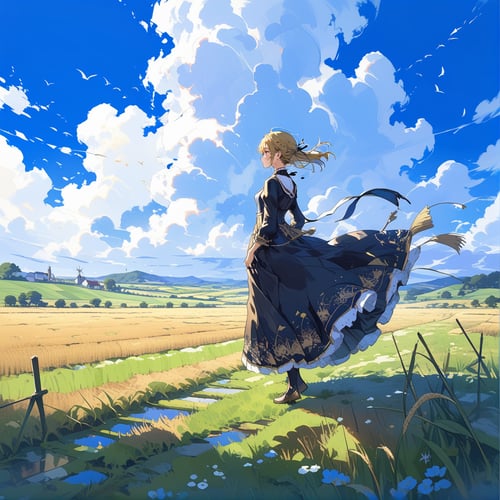 1girl, full body, from side, detailed background, scenery, field,
masterpiece, best quality, aesthetic