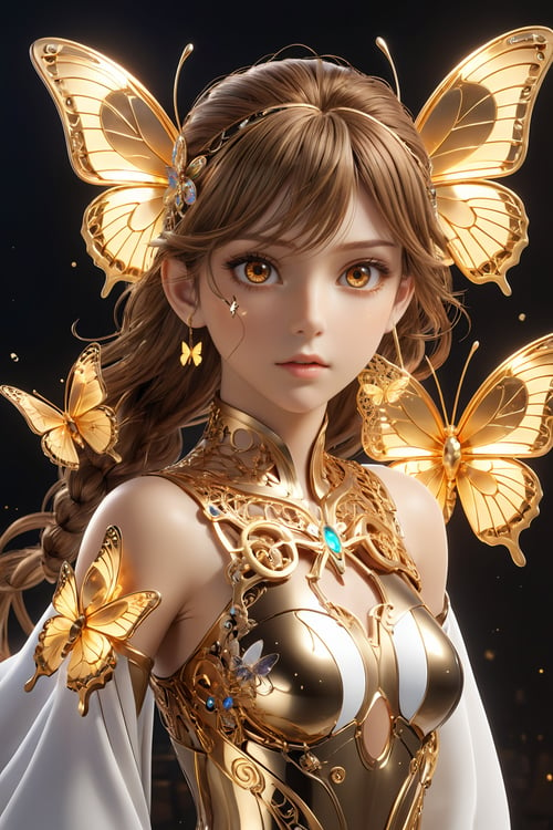 professional 3d model  of hubggirl, anime artwork pixar,3d style, good shine, OC rendering, highly detailed, volumetric, dramatic lighting,

8k portrait of beautiful cyborg with brown hair, intricate, elegant, highly detailed, majestic, 
surreal painting gold butterfly filigree, broken glass, (masterpiece, sidelighting, finely detailed beautiful eyes: 1.2), hdr,

masterpiece,best quality,super detail,
anime style, key visual, vibrant, studio anime,
