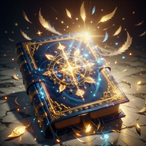 <lora:HolyMagic:0.9>, holymagic , fantasy, divine glow, purity ,(blue book of spells:1.2) , studded with a glowing glyph , gameicon,, masterpiece,best quality, masterpiece, HD Transparent background, (simple background:1.2), dark background, <lora:FantasyIcons_Books_noFlip:0.2>,
