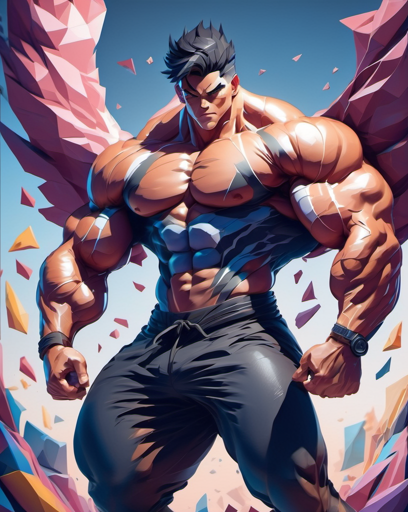 ArtStation - Anime Muscular Man