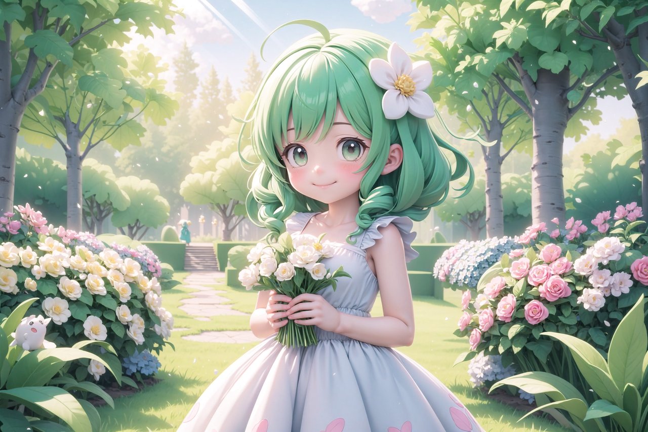 Florest and Garden, Background, Anime Background, Anime Scenery