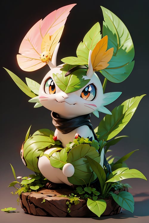 Pokemon, leafeon, green, plant, HD wallpaper