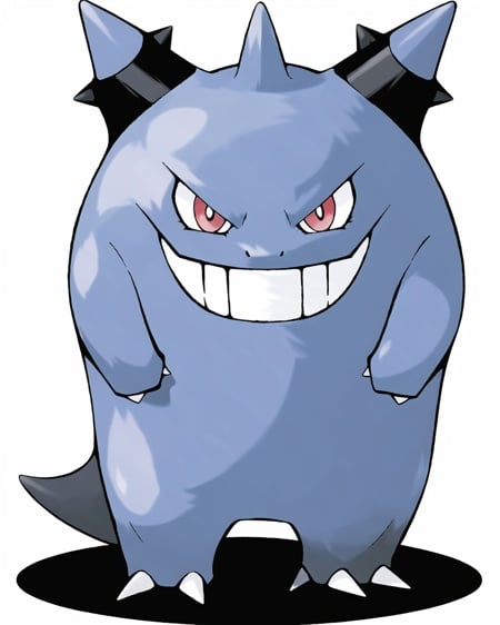 Gengar, red eyes, Pokémon, purple background, black background