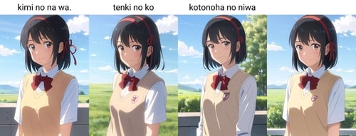 So cool that the main characters in (Kimi no na wa) are in (Tenki ni ko) -  9GAG