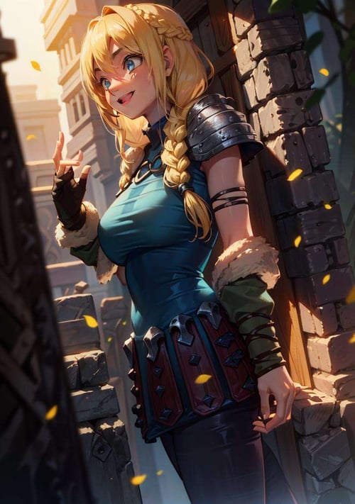 ArtStation - Astrid Golden Hair (T Pose)