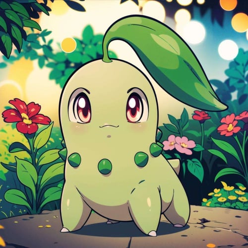 ArtStation - Pokemon Chikorita Kawaii!! by sailizv.v