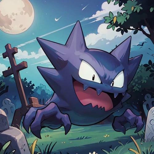 Shiny Gastly, Haunter, & Gengar models