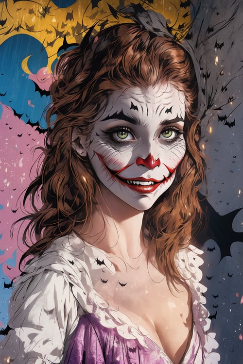 Glam Female Joker Makeup Tensor Art