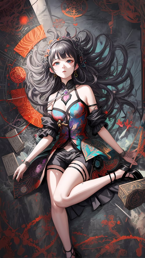 wallpaper anime celular,anime,cg artwork,black hair,illustration