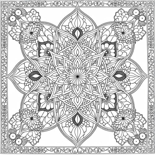 Mandala Adult Coloring Books Vol.3: Masterpiece Pattern and Design