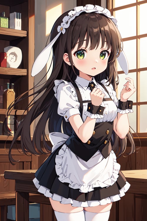 The maid holding of Chiya in Gochuumon wa Usagi Desu ka