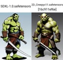 orc holding sword