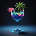 <lora:Glass_Islands:1> a glass of liquid with a palm tree on it, 3d render digital art, 3 d render stylized, stylized 3d render, rolands zilvinskis 3d render art, stylized as a 3d render, in the art style of filip hodas, 3 d rendered in octane, 3d rendered in octane, digital art render with background a close up of a colorful cloud of paint on a black background, an explosion of colors, colourful explosion, colorful explosion, explosion of color, explosion of colors, color ink explosion, color explosion, colorful octane render, explosive colors, surreal colors, cinema 4d colorful render, dark color. explosions, splashes of colors, dramatic colors, colorful picture, colorsmoke, no humans, colorful, paint splatter, gradient, gradient background, grey background, black background, blue flower, still life, flower, paint, abstract, shadow, simple background