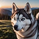 cinematic photo closeup of an husky dog , aurora borealis , at dawn,  epic light, high quality photography, 3 point lighting, flash with softbox, 4k, Canon EOS R3, hdr, smooth, sharp focus, high resolution, award winning photo, 80mm, f2.8, bokeh . 35mm photograph, film, bokeh, professional, 4k, highly detailed, high quality photography, 3 point lighting, flash with softbox, 4k, Canon EOS R3, hdr, smooth, sharp focus, high resolution, award winning photo, 80mm, f2.8, bokeh