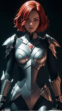 modelshoot style,(extremely detailed 8k wallpaper),a photo of a 1girl,a real perfect female anatomy of red_hair,ultra short_hair,light high ornamented armour,hyper details,volumetric lighting,cinematic lights,photo bashing,epic cinematic,octane render,extremely high detail,post processing,8K wallpaper,Film Grain,denoise,redshift style,photoshoot,Intricate,High Detail,dramatic,