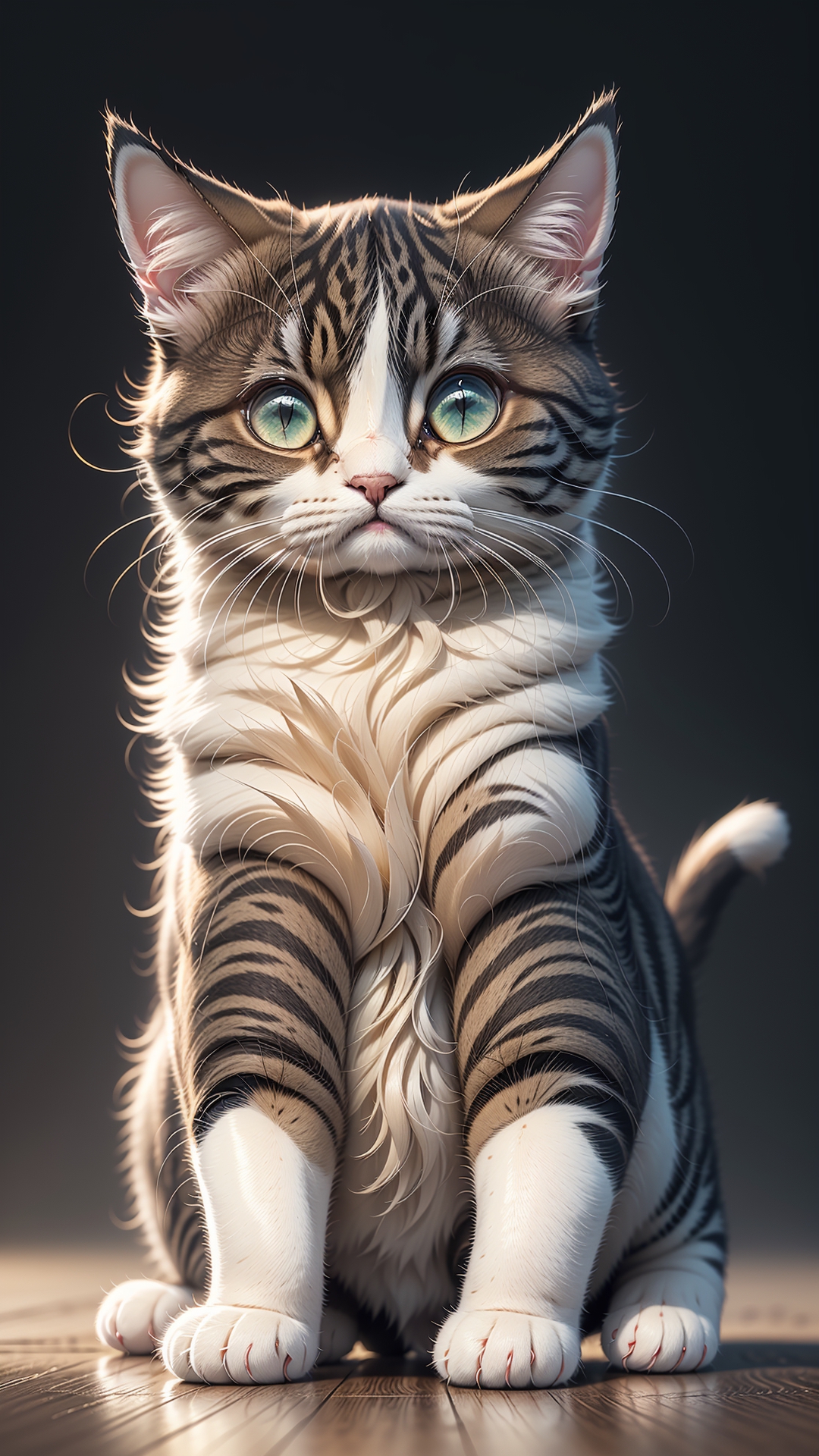 realistic cat computer drawing