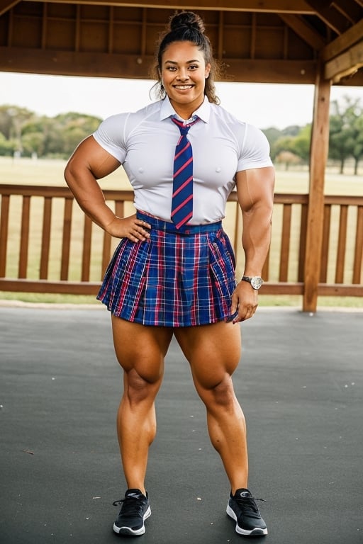 Girls Women School Uniform Cosplay Fancy Dress Short Sleeve Shirt Plaid  Skirt