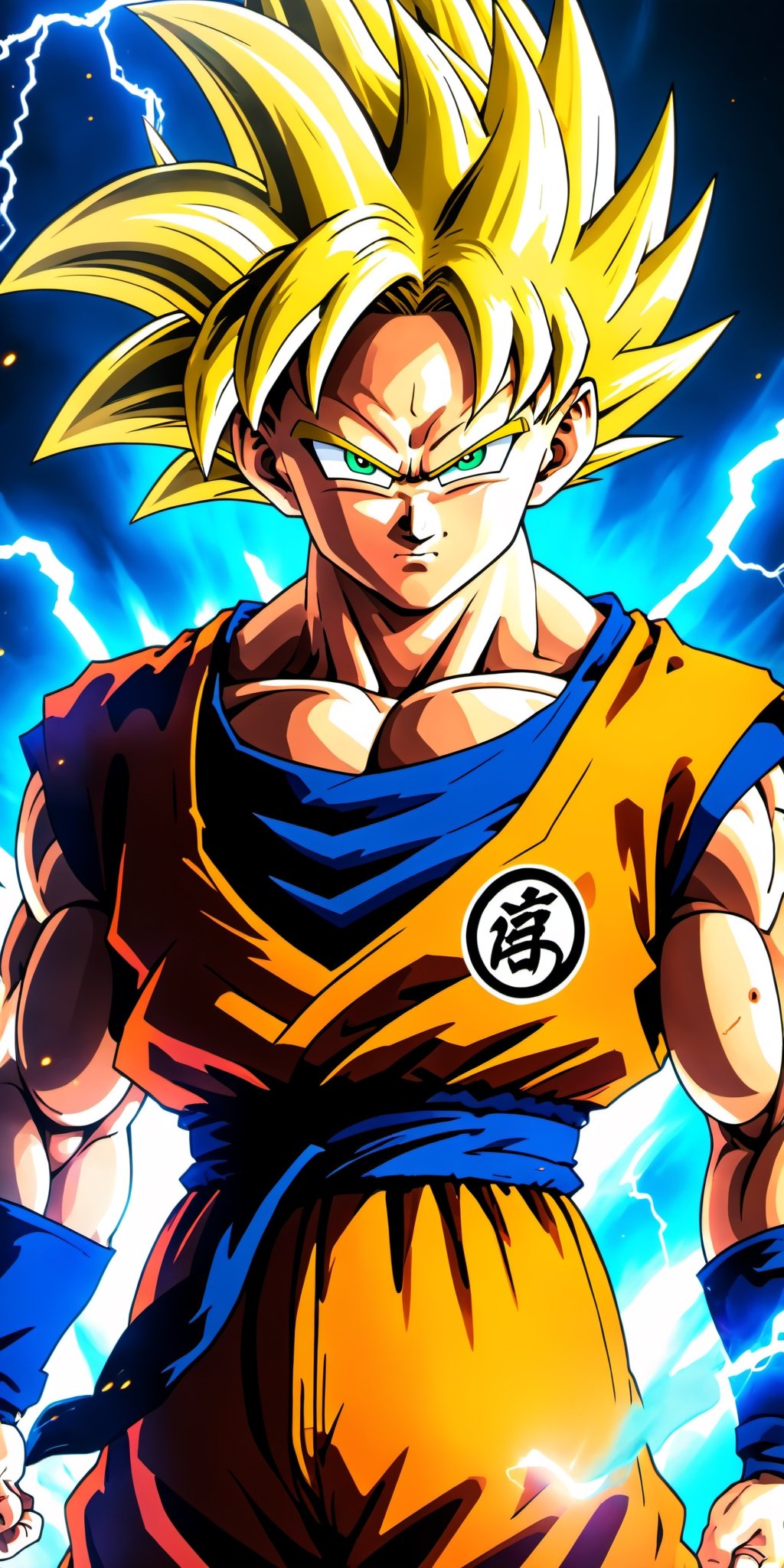 Goku Super Saiyan Yellow Hair Dragon Ball Z