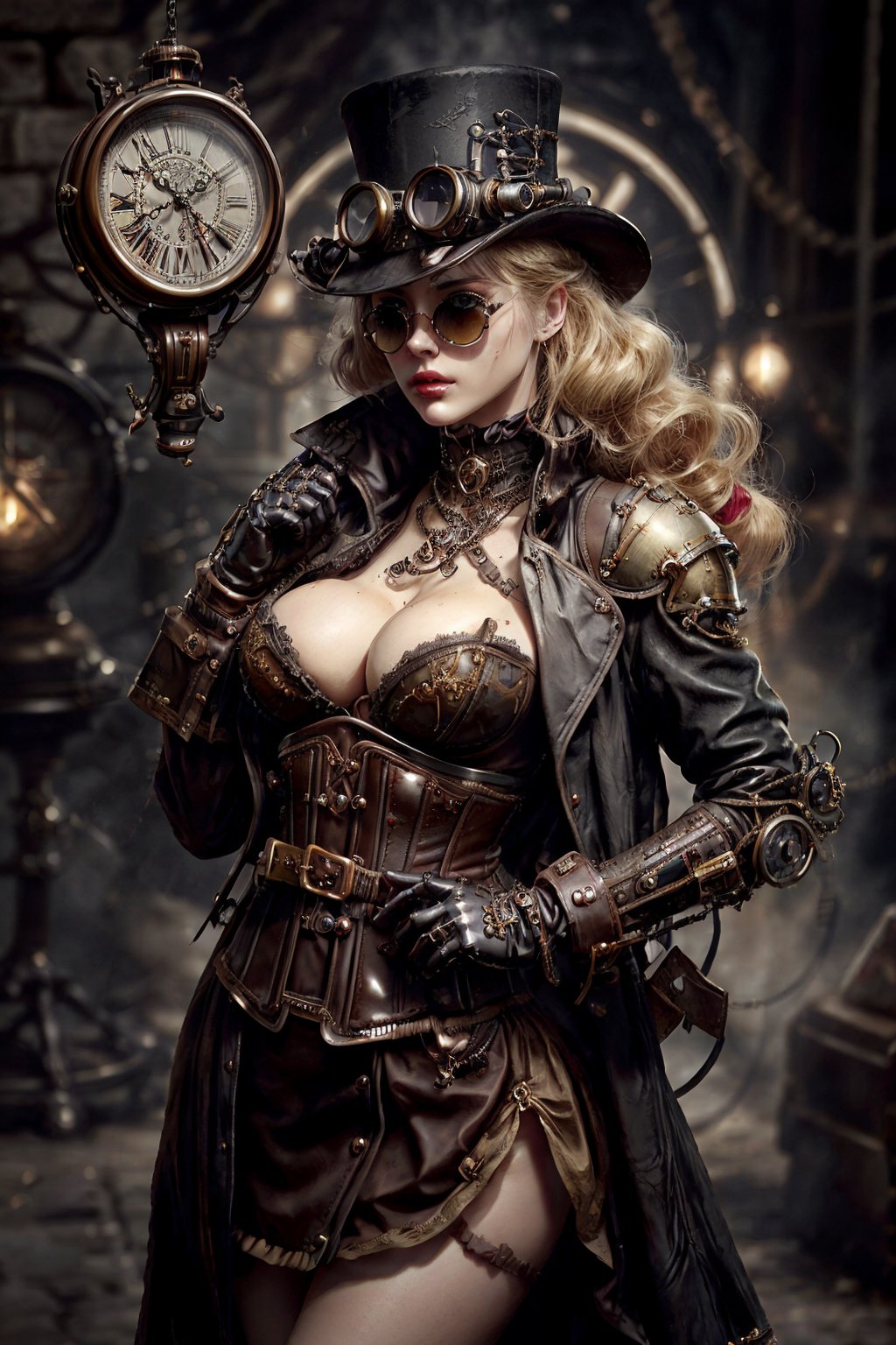 Adult Steampunk Seductress Women Costume