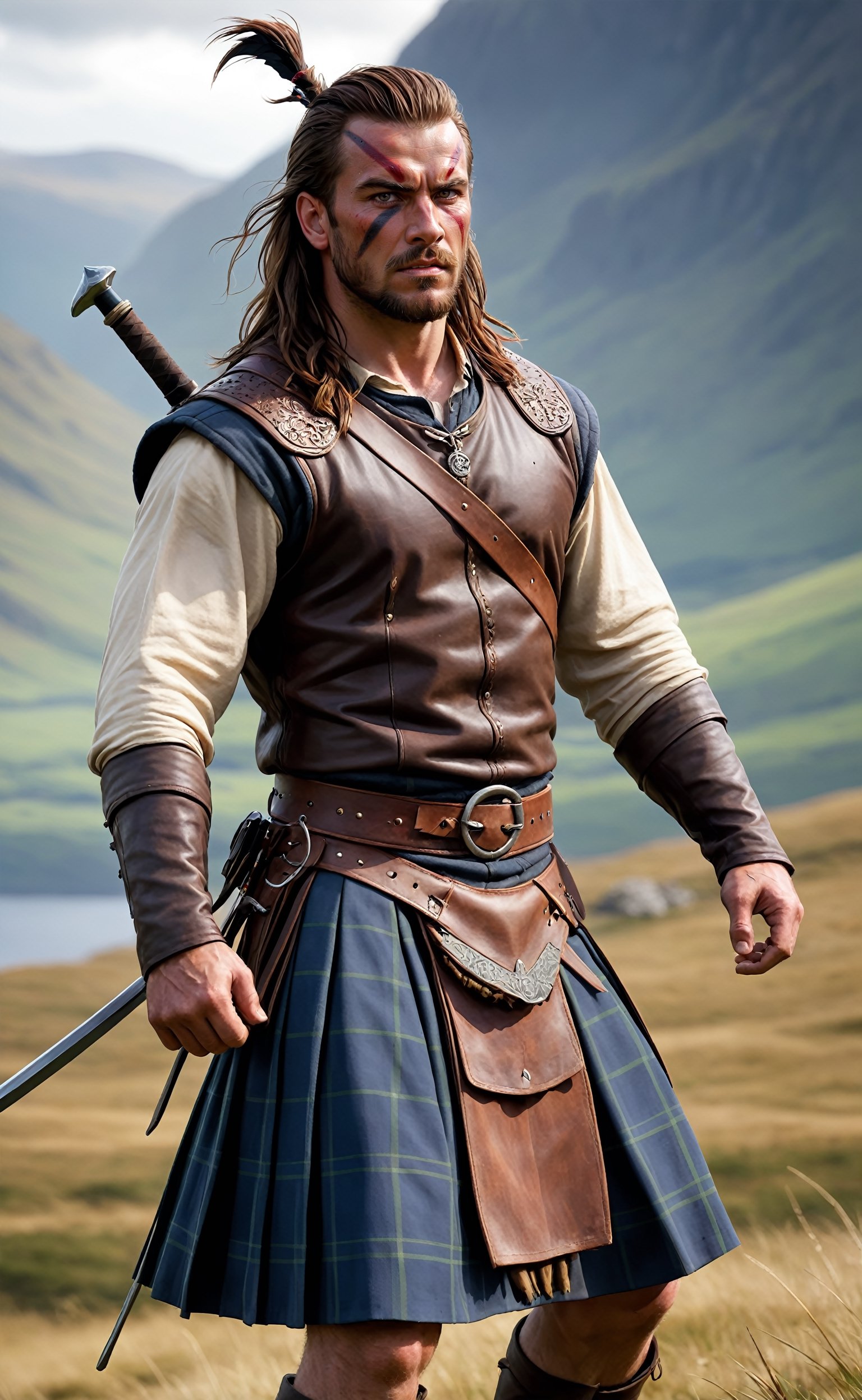 scottish warrior face