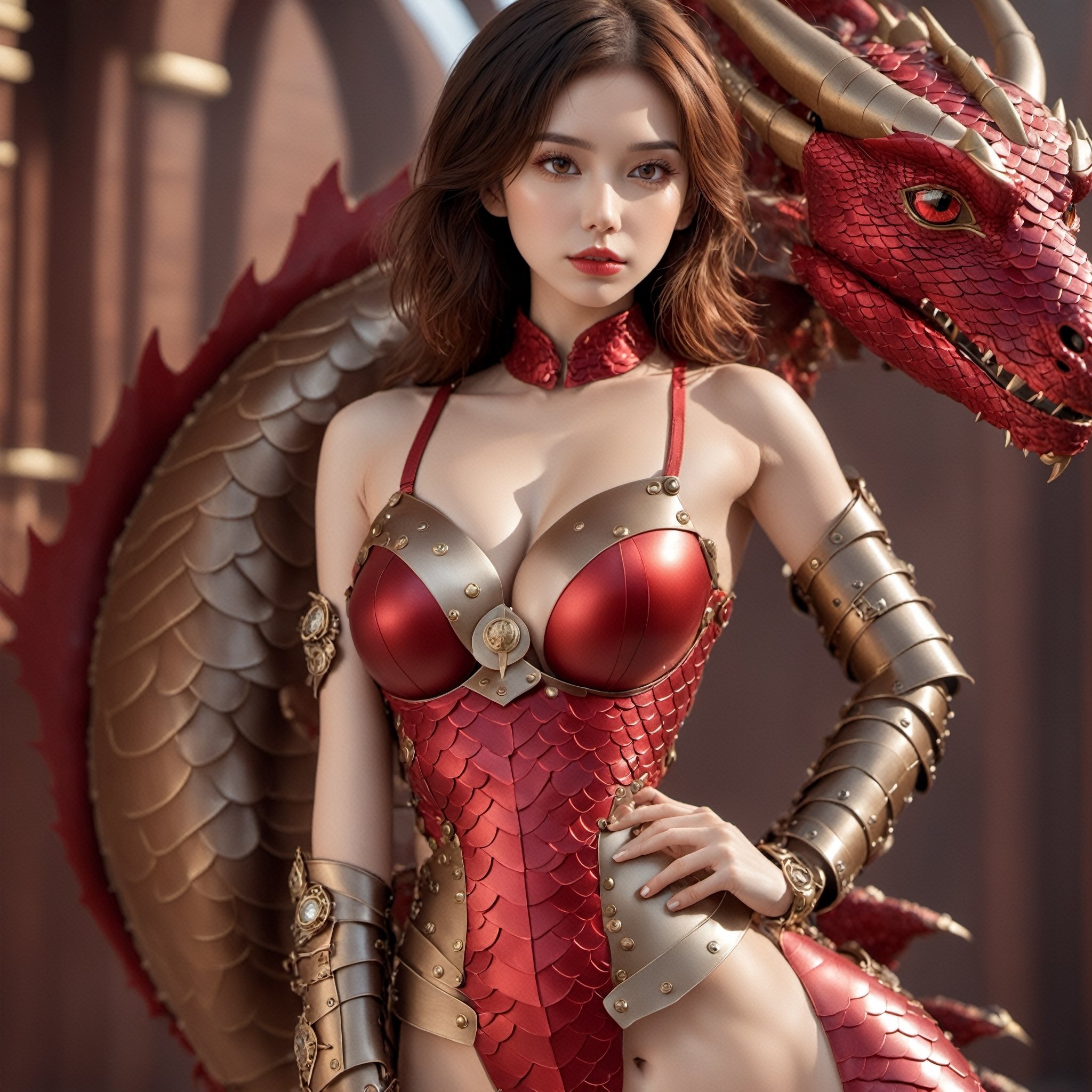 Wallpaper : breast, cleavage, cosplay, dragon, girl, sexy