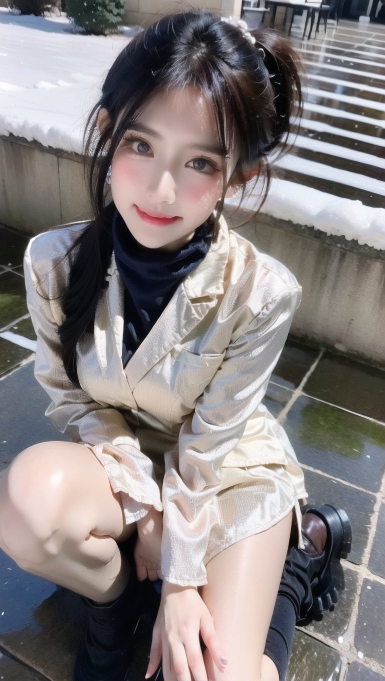 Beautiful woman with gentle and attractive Japan, half-body photo