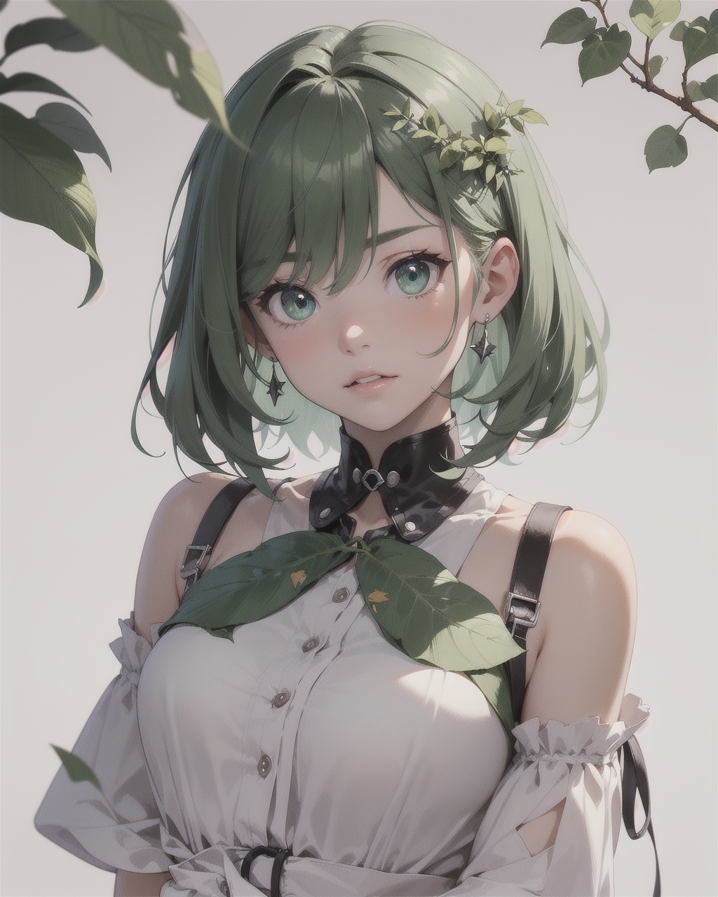 Leo's Gaze: Captivating AI Anime Girl Character Artistry by Diki