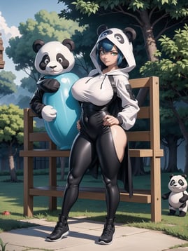 Cute Bear Panda Anime Manga Sexy Girl Japan Cosplay Men'S Tank Top