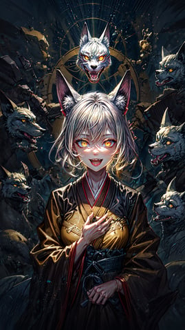 fox demon anime girl