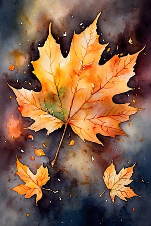 8k, best quality, masterpiece:1.2),(best quality:1.0), (ultra highres:1.0), watercolor, autumn lights