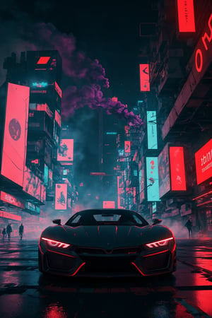 masterpiece, best quality, HDR, highest quality, sharp focus, 8k, smoke background, colorful background, futuristic car, cyberpunk city

dynamic lights, bokeh, glowing background,