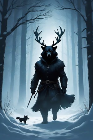 AI Art Prompt: The Howl of the Wendigo Book Cover

Create a captivating and whimsical book cover for the juvenile horror/humor novel titled "The Howl of the Wendigo," part of the series "The Wolves of Blood Creek" by J.R. Ghostwood.

Key Elements to Include:

Mysterious Landscape: Set the scene in the eerie, snow-covered landscape of Blood Creek, blending horror and humor elements.

Pack Characters: Feature the main characters, Sagie and Lavie, standing at the forefront, expressing a mix of fear and determination. Sagie, the runt, should be visually distinct.

Wendigo Presence: Incorporate subtle visual hints of the Wendigo—a ghostly silhouette, glowing eyes, or an elusive figure in the background, conveying the looming threat.

The Great Bear: Highlight the Great Bear, the avatar of spring, as a mystical figure observing the unfolding events. It can be in the form of a spirit or a guardian presence.

Spirit Trees: Integrate the four spirit trees (Cherry, Oak, Dogwood, Silver Birch) into the composition, each representing a season, subtly affected by the Wendigo's corruption.

Stormy Atmosphere: Convey the storm mentioned in the story—dark clouds, swirling snow, and ominous shadows—adding an element of horror to the scene.

Dust of Protection: Depict the protective dust bestowed by the Great Bear in a visually striking way, perhaps as shimmering particles warding off spirits.

Humorous Touch: Infuse a touch of humor into the cover—quirky expressions on the characters' faces, a humorous interaction, or a visual gag that complements the underlying horror theme.

Series Branding: Ensure prominent display of the series title "The Wolves of Blood Creek" and the author's name "J.R. Ghostwood" in a font and style that complements the overall aesthetic.

Color Palette:
Employ a contrasting color palette that captures both the chilling horror atmosphere and the playful humor of the juvenile genre. Predominant use of cool tones with subtle pops of warm colors can enhance the overall visual impact.

Mood and Tone:
Strike a balance between the eerie and humorous aspects of the narrative. Create a cover that intrigues potential readers with its mysterious and inviting composition.

Note to the Artist:
Feel free to explore creative interpretations and unique stylistic choices that bring the narrative to life. Balancing horror and humor, the cover should entice readers, setting the tone for the thrilling adventure within the pages of "The Howl of the Wendigo."