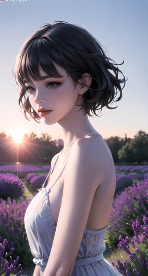 (best quality, masterpiece:1.2),ultra detailed,(photo realistic:1.4),1girl,lavender_field_background