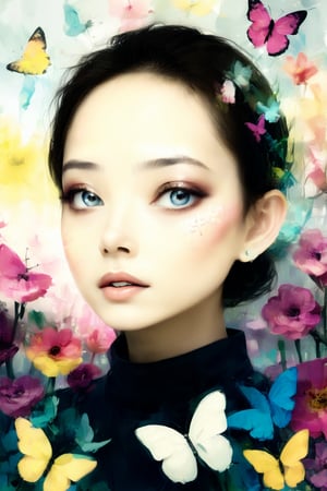 (masterpiece:1.1),(highest quality:1.1),(HDR:1),ambient light,ultra-high quality,( ultra detailed original illustration),(1girl, upper body),((harajuku fashion)),((flowers with human eyes, flower eyes)),double exposure,fusion of fluid abstract art,glitch,(original illustration composition),(fusion of limited color, maximalism artstyle, geometric artstyle, butterflies, junk art),more detail XL,Perfect skin,Replay1988