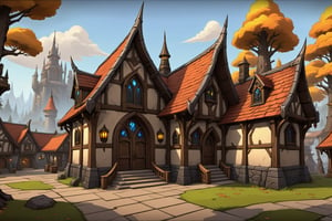 ((Hand Painted, Stylized, Cartoon, Game Prop, Concept Art, Stylized Textures, Hand Painted Textures, Cartoon, World of Warcraft style)), Stylized asset, Portrait, more detail XL, greg rutkowski, (world of warcraft style asset, artstation style, stylized station, 3d extrude style, flipped normals style), stylized prop,  cartoon, 3d, cartoon proportions (((Guild hall, game guild hall))), ,comic book
