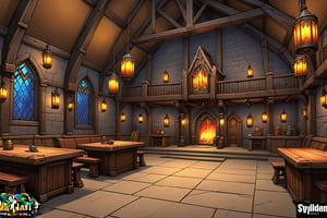((Hand Painted, Stylized, Cartoon, Game Prop, Concept Art, Stylized Textures, Hand Painted Textures, Cartoon, World of Warcraft style)), Stylized asset, Portrait, more detail XL, greg rutkowski, (world of warcraft style asset, artstation style, stylized station, 3d extrude style, flipped normals style), stylized prop,  cartoon, 3d, cartoon proportions (((Guild hall, game guild hall))), ,comic book