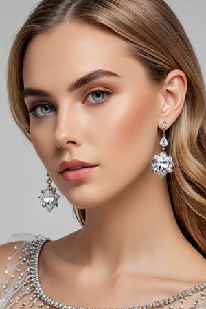 Rose-shaped earrings worn by a beautiful woman


Ultra-clear, Ultra-detailed, ultra-realistic, Distant view. full body shot