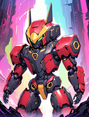 close up, 1 panther robot, (solo robot:2) , mechanical body, mechanical joints, fantasy, in city, giant robot, triadic color scheme, symmetrical features