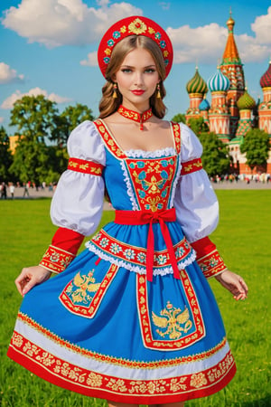 girl russian dress up