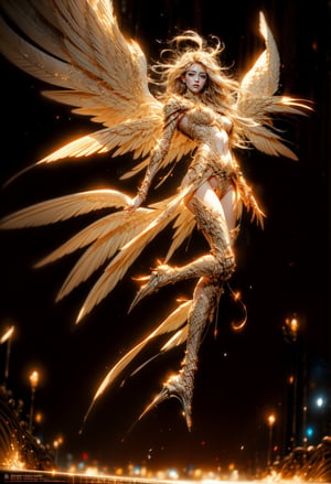 1girl, Female angel, Full body shot, frontal shot, floating in the air, looking at the camera, nude, (show pussy, tight and smooth pussy, show breasts, small pink nipples, small breasts,), There are red armors on the shoulders, waist and legs, Flames shine through the armor, Gothic cathedral with blazing fire in the background, cinematic palette, extra long silver hair, flying long hair,highest detailed, detailed and intricate, (Glowing ambiance, enchanting radiance, luminous lighting, ethereal atmosphere, mesmerizing glow, evocative hues, captivating coloration, dramatic lighting, enchanting aura),front_view, masterpiece, best quality, photorealistic masterpiece,best quality, epic cinematic, soft nature lights, rim light, absurd, itricate, hyper detailed, ultra realistic, exposure blend, bokeh, (hdr:1.4), high contrast, (cinematic),Angel,1 girl