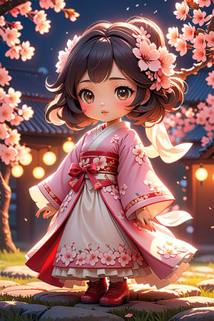 best quality, masterpiece, beautiful and aesthetic, vibrant color, Exquisite details and textures,  Warm tone, ultra realistic illustration,	(cute asian lady, 27 year old:1.5), (Cherry blossom theme:1.4),	(night theme:1.4),	cute eyes, big eyes,	(an angry look:1.1),	cinematic lighting, ambient lighting, sidelighting, cinematic shot,	siena natural ratio,  sock boots, anime style, 	Full length view,	black long bob cut,	white wedding dress,	ultra hd, realistic, vivid colors, highly detailed, UHD drawing, perfect composition, beautiful detailed intricate insanely detailed octane render trending on artstation, 8k artistic photography, photorealistic concept art, soft natural volumetric cinematic perfect light. 
