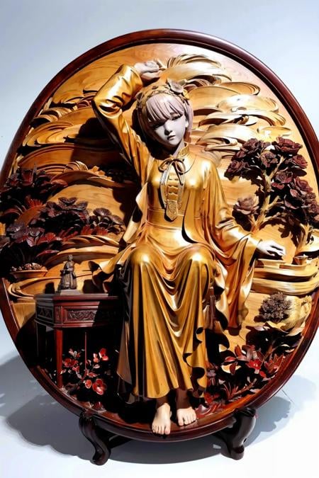 玉器/木雕文玩wood/jade statue style - v1.0 wood statue 木雕 