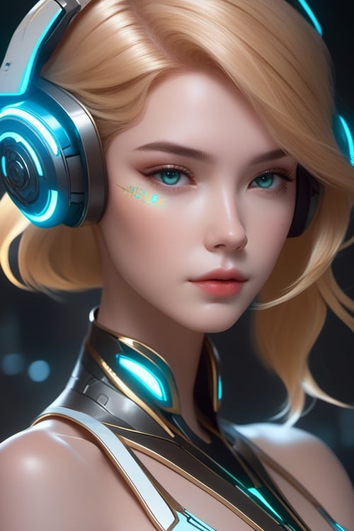 (masterpiece,best quality, ultra realistic,32k,RAW photo,detailed skin, 8k uhd, high quality:1.2), cybernetic style evelyn, from league of legends, au naturel, hyper detailed, digital art, trending in artstation, cinematic lighting, studio quality, smooth render, unreal engine 5 rendered, octane rendered, art style by klimt and nixeu and ian sprigger and wlop and krenz cushart . futuristic, technological, cybernetic enhancements, robotics, artificial intelligence themes