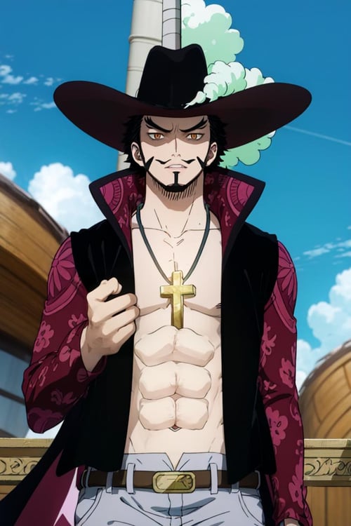 Dracule Mihawk One Piece Anime Character Ownwaifu V15 Tensorart 8467