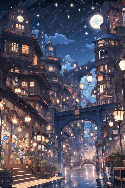 Night Scene / Fantasy City - Chosen - 1.0 | Tensor.Art