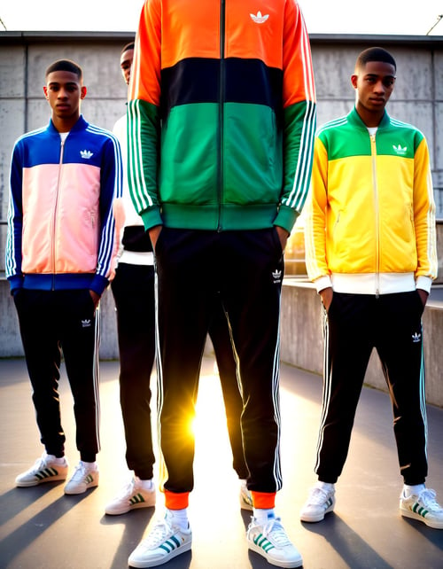 Rainbow deals adidas tracksuit