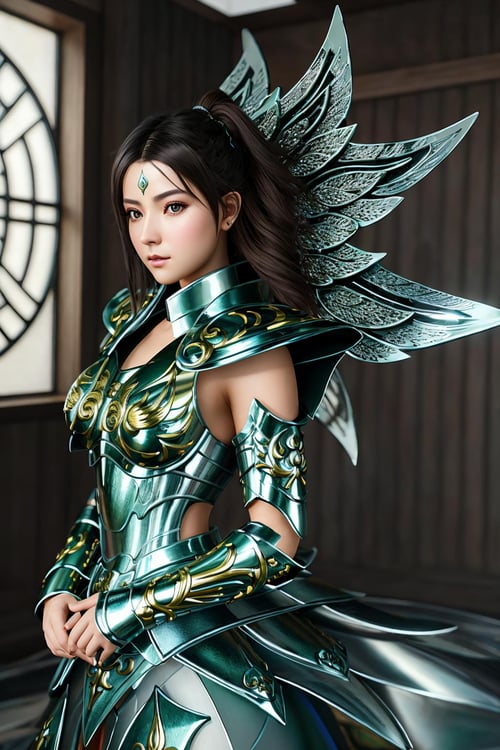 Sensual Pose of Shaina from Saint Seiya - Elegant Greek Warrior Design, AI  Art Generator